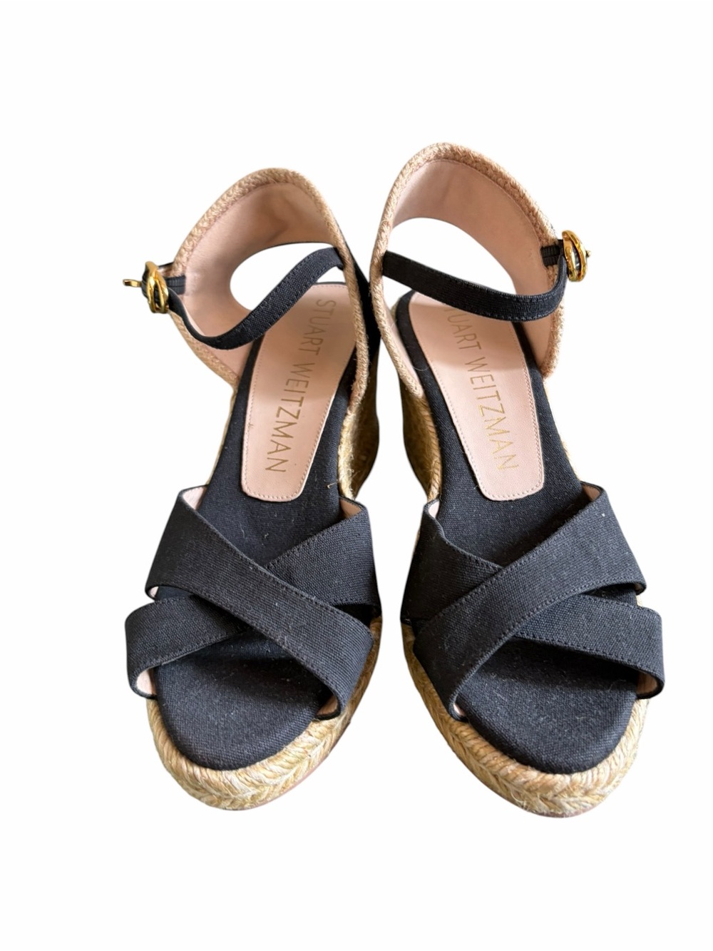 Stuart Weitzman NWT Mirela Espadrille Wedge Sandal Size 6 - Picture 4 of 7